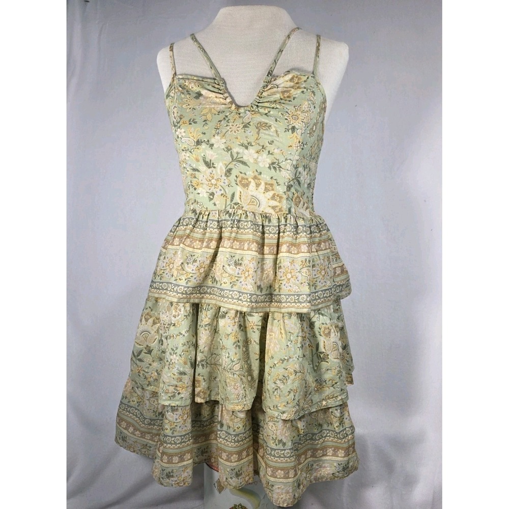 American Eagle Women's Spring Layered Ruffle‎ Tiered Strappy Mini Dress Size XS